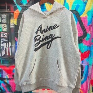 Anine Bing Vintage Eagle sweatshirt  Gray NEW